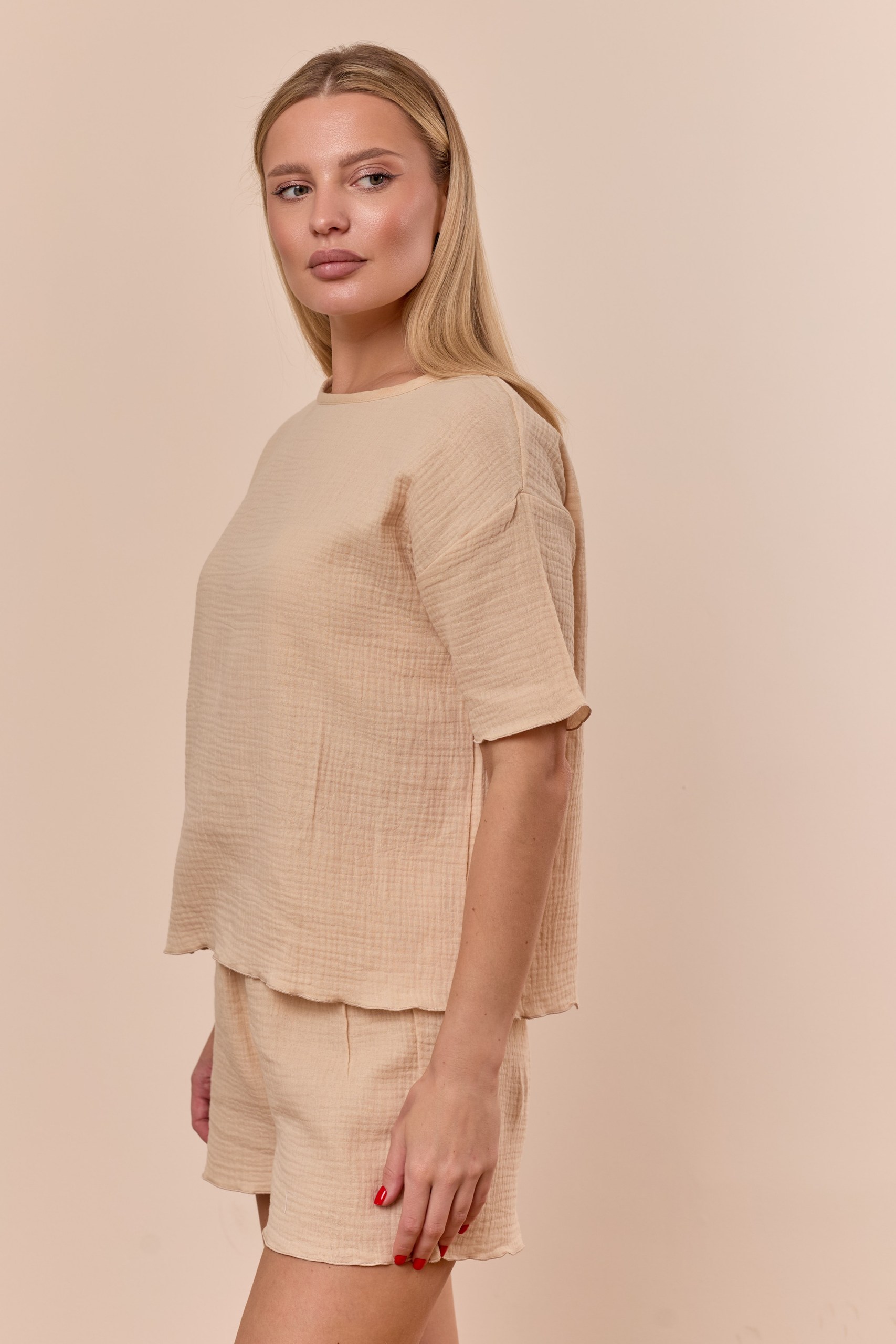 Пижама футболка и шорты  М325155е - миниатюра 4