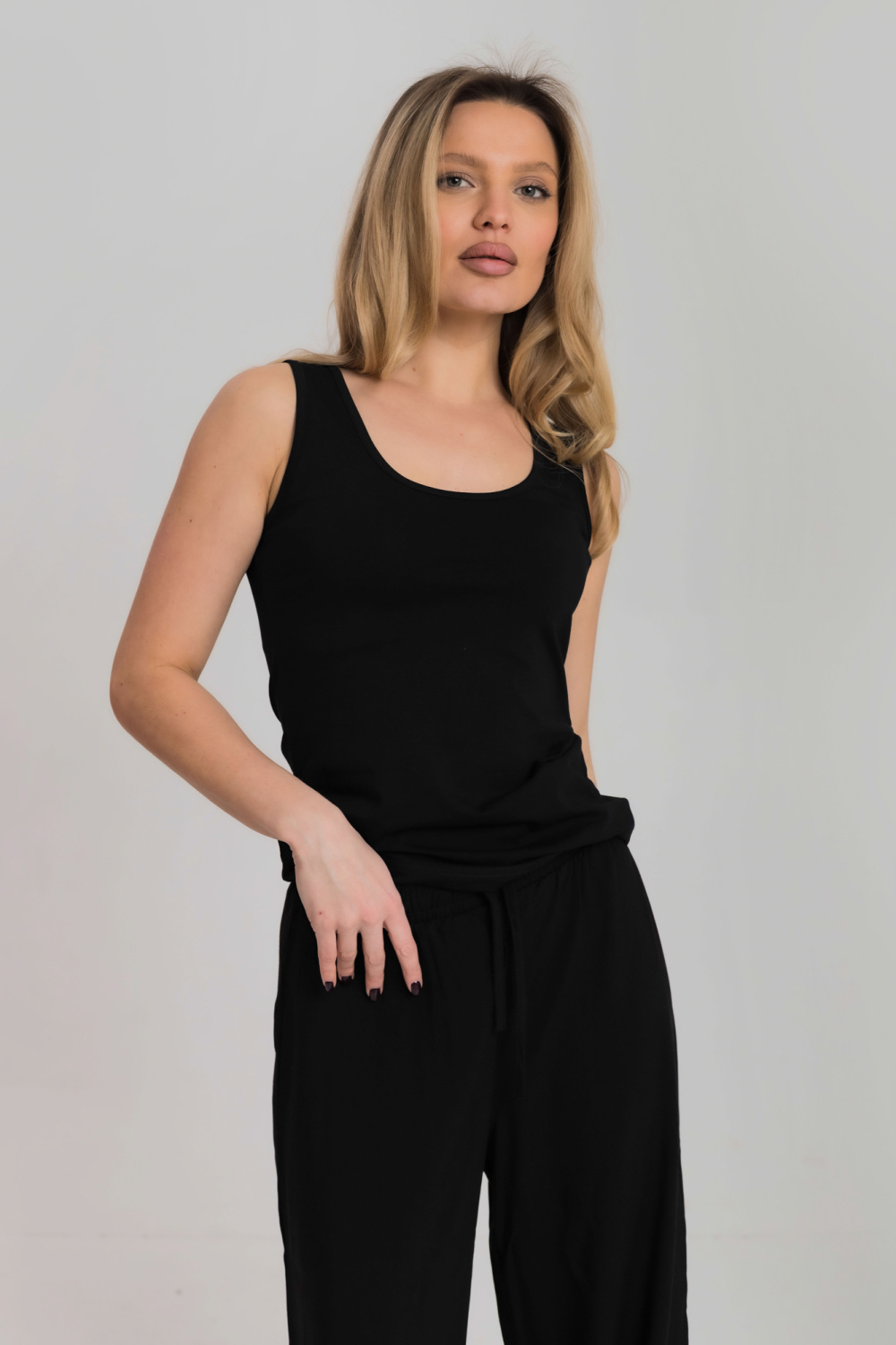 Майка из кулирки с лайкрой М326013а - миниатюра 2